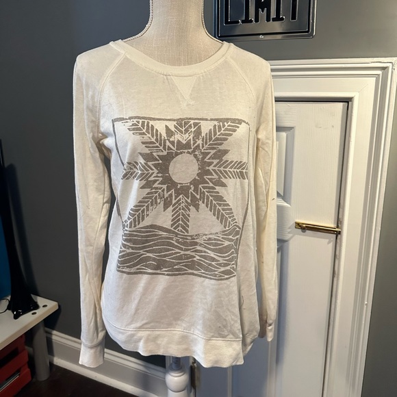 ROXY - White and Gray Crewneck Size M - Picture 1 of 1